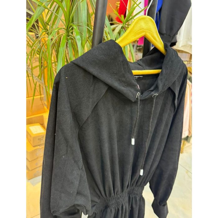 پیراهن مخمل کبریتی بلند پاییزه ملورین رشت