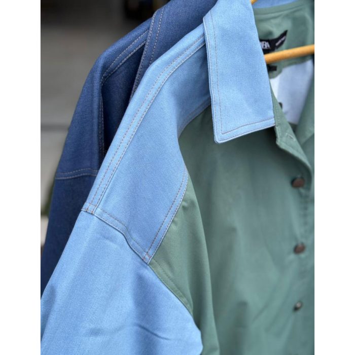 مانتو دو رنگ زنانه ملورین رشت