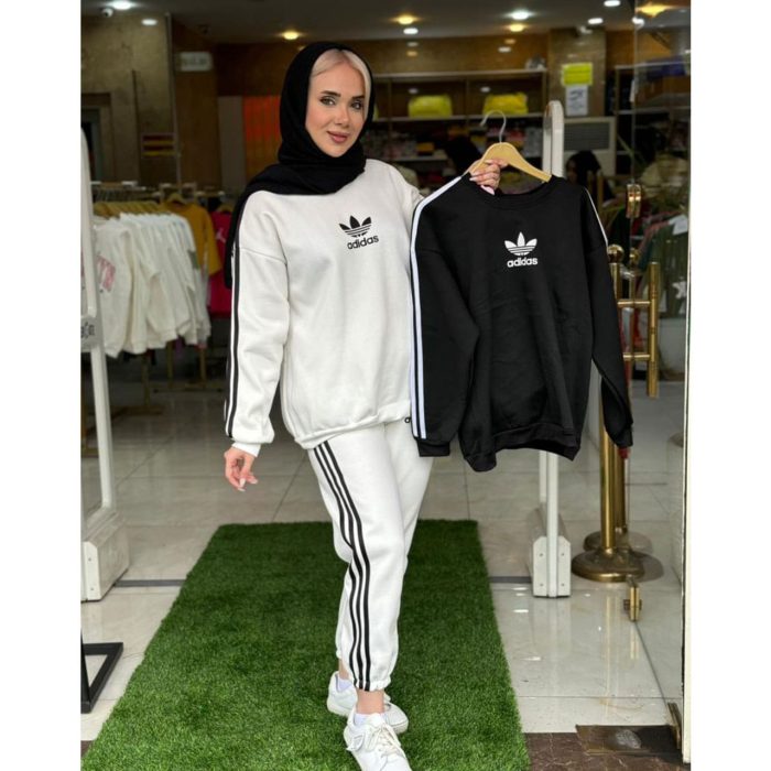 4157-2-min ست دورس تو کرکی زنانه آدیداس ملورین