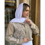 کت کتان گلدوزی شده مرکز خرید ملورین