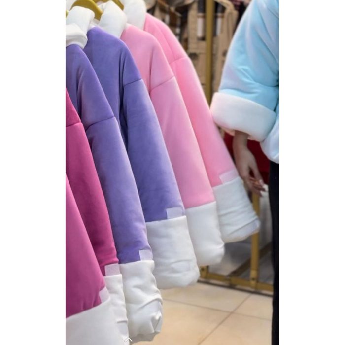 کاپشن تدی کوبیده رنگ پاستیلی ملورین