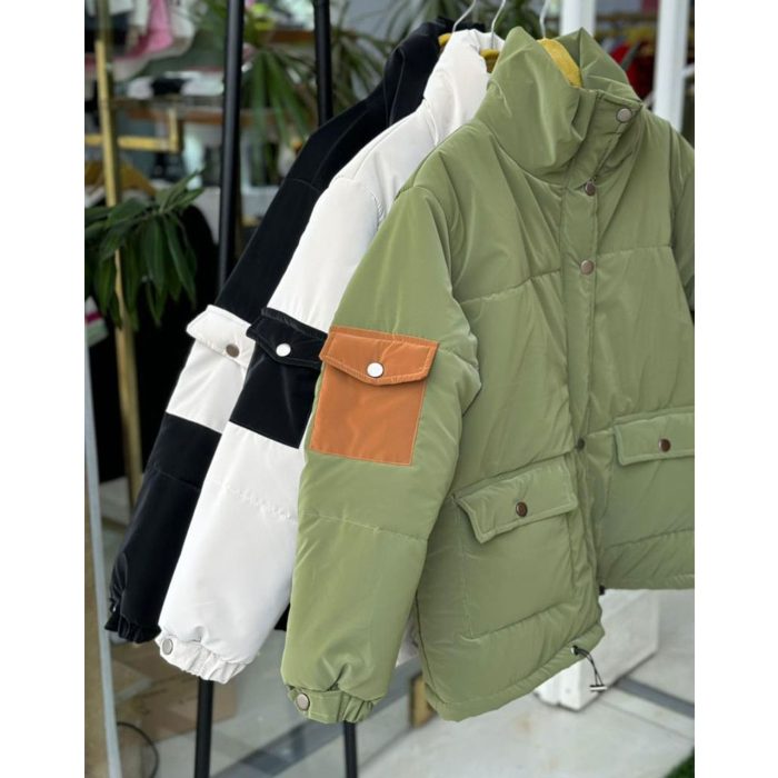 کاپشن ضدآب دخترانه جیبدار ملورین