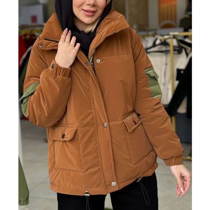 کاپشن ضدآب دخترانه جیبدار ملورین