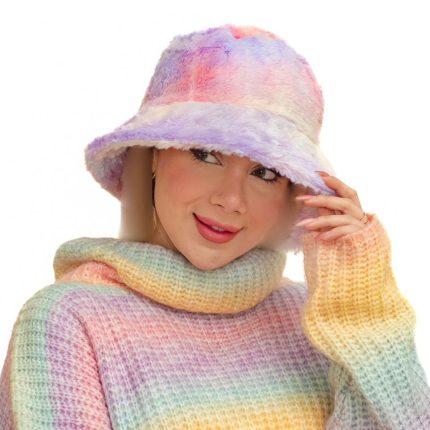 کلاه باکت تدی رنگین کمان