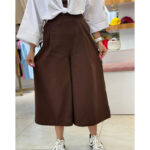 دامن شلواری زنانه خنک لینن داکرون ملورین