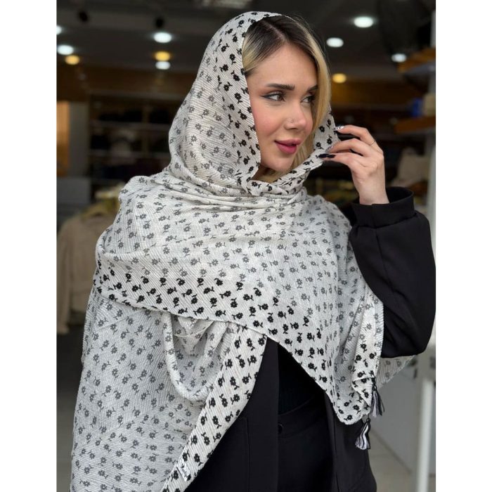 شال گل گلی نخی