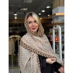 شال گل گلی نخی