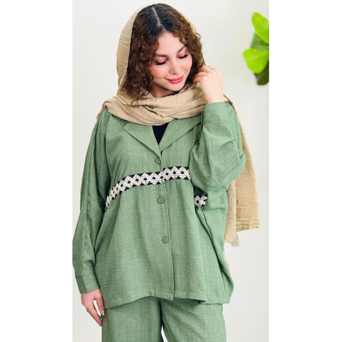 مانتو و شلوار نواردوزی