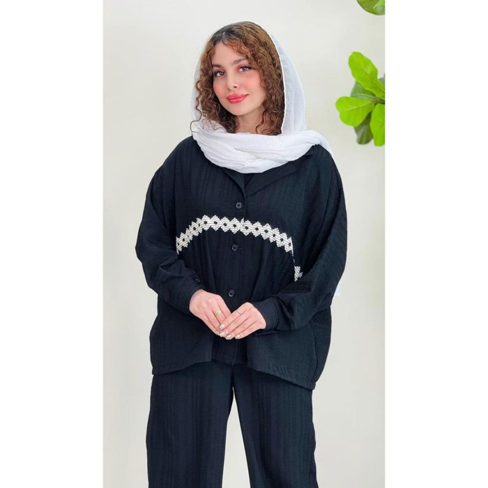 مانتو و شلوار نواردوزی