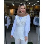 جلیقه پارچه کرپ