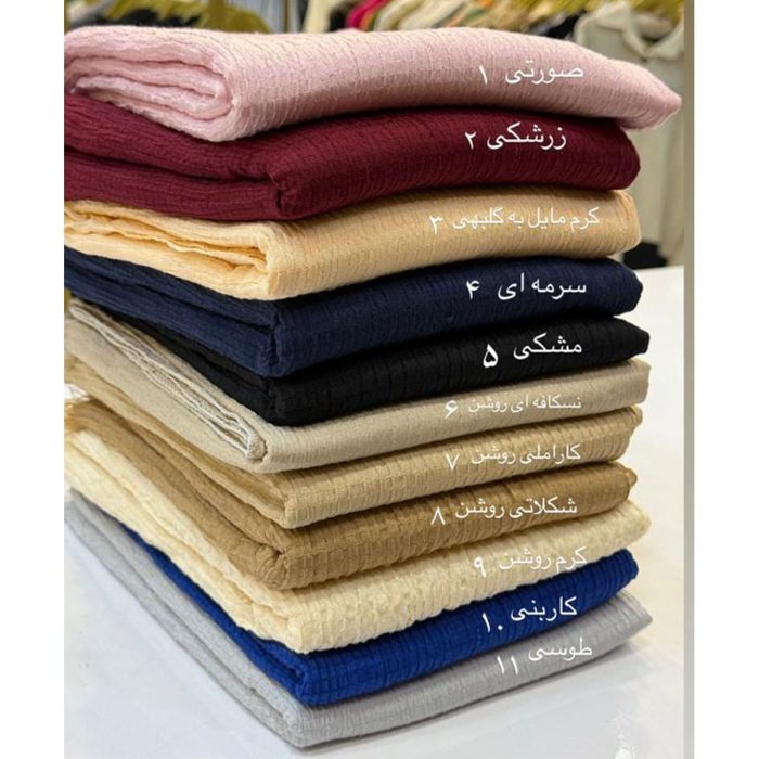 شال پفکی تک رنگ ملورین