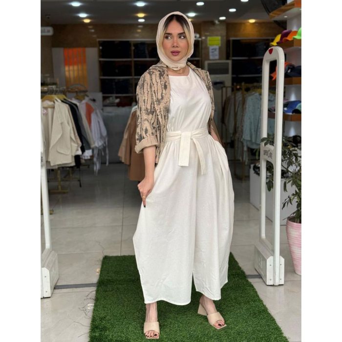 اورال سفید تک رنگ لینن ملورین