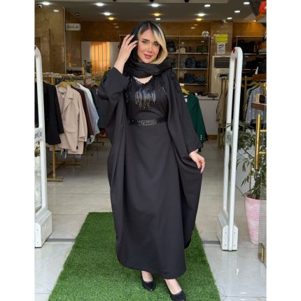 پیراهن عبایی مشکی مرکز خرید ملورین