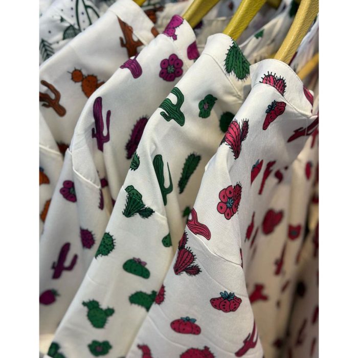 شومیز طرح کاکتوس ملورین