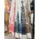 پیراهن طرحدار زنانه نخی حصیری ملورین