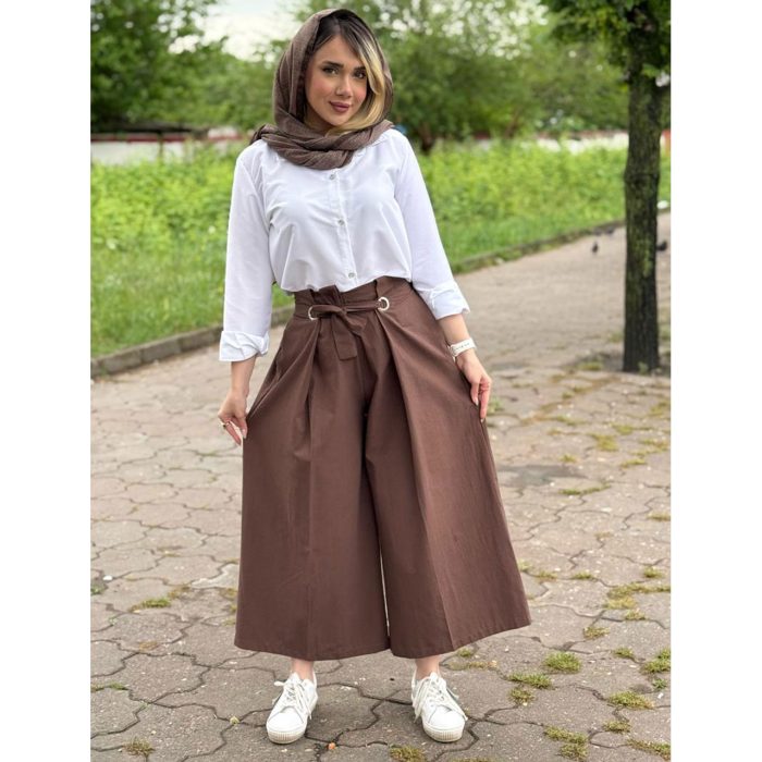 دامن شلواری زنانه لینن