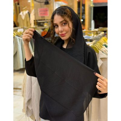 شال مشکی نخی ملورین رشت