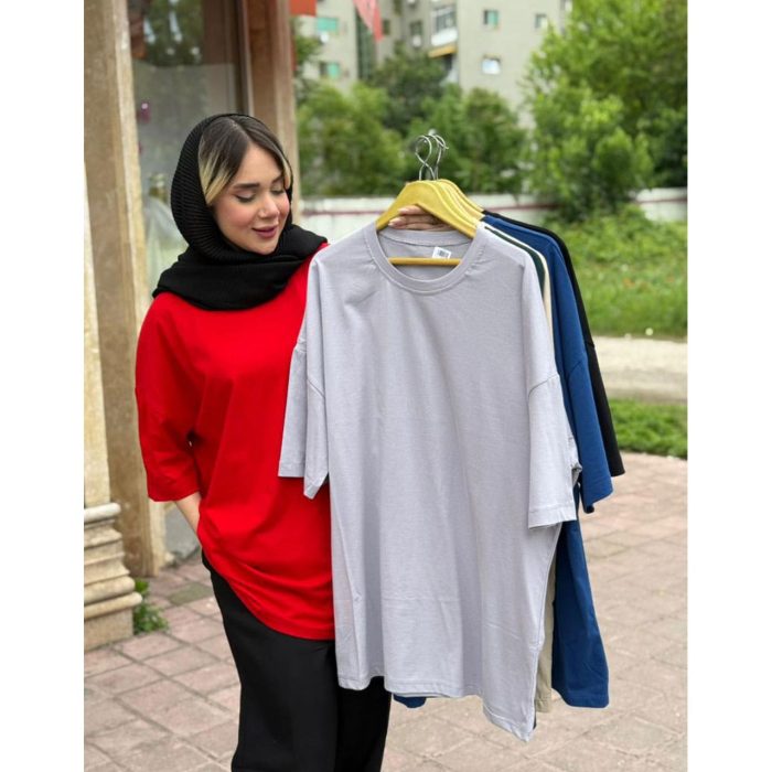 تیشرت لانگ ساده بلند