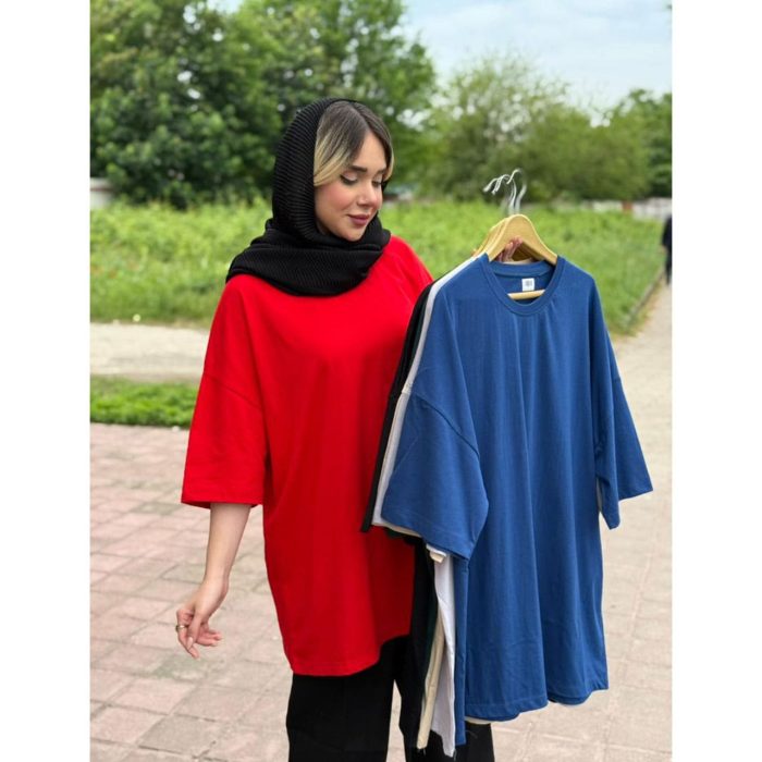 تیشرت لانگ ساده بلند