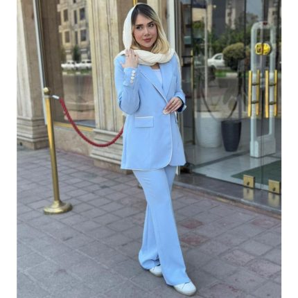 کت و شلوار نوار سفید مجلسی
