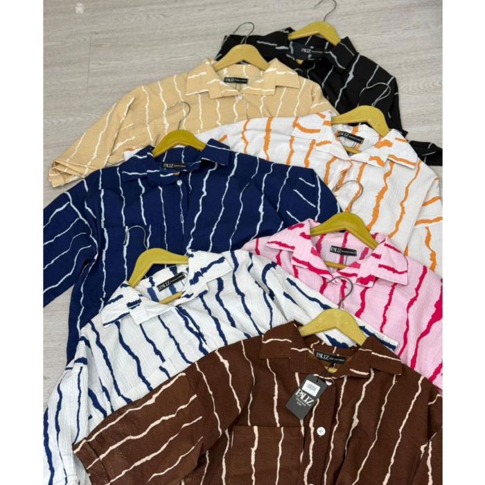 شومیز پری پارچه اطلسی (5021) - Image 2