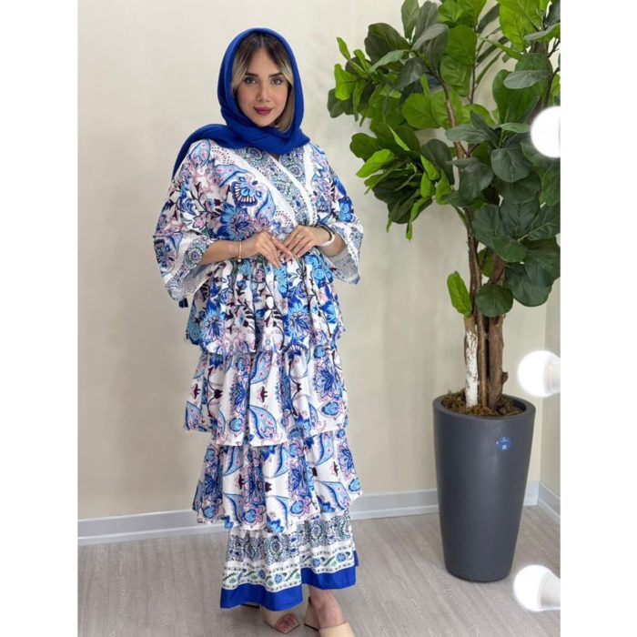 پیراهن چین دار ترند سال (5025) - Image 2