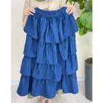 دامن چین چینی پارچه کوک دوزی زیر آستر (5056) - Image 3