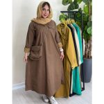 کفتان کیف دار پارچه لینن ملورین