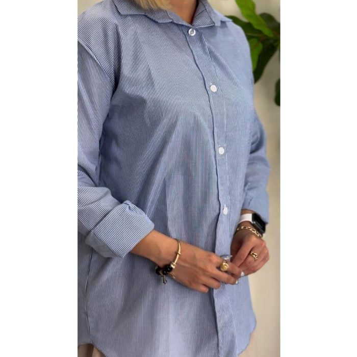 شومیز ترند راه راه ریز (5072) - Image 2