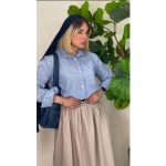 شومیز ترند راه راه ریز (5072)