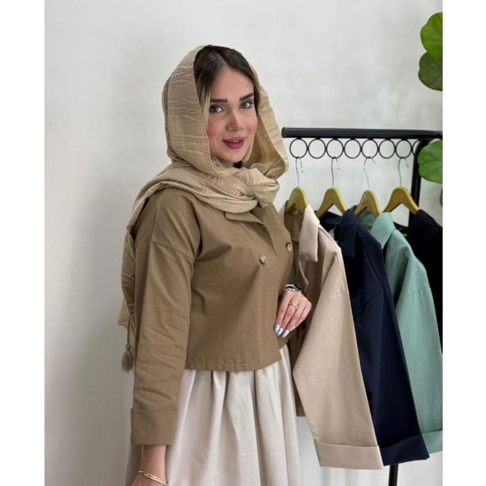 کراپ کت لینن (5076) - Image 3