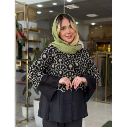 مانتو زنانه سوزن دوزی ملورین