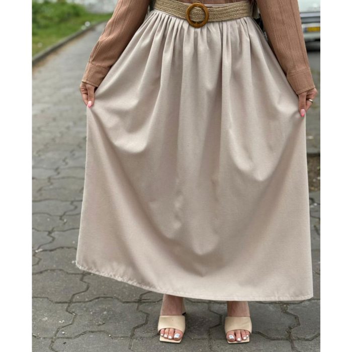 دامن نخ لینن خنک (6789) - Image 4