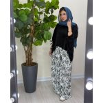 ست شومیز شانتون و شلوار اطلسی (5027) - Image 4