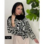 مانتو کراش نخ خنک طرحدار (5098) - Image 3