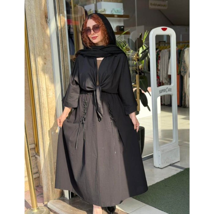 شومیز گره ای مشکی (5160) - Image 2