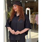 مانتو مشکی محرمی کراش (5166)