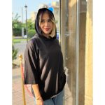 تیشرت کلاهدار باکسی (5184) - Image 2