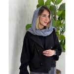 کت مشکی پارچه اطلسی (5202)