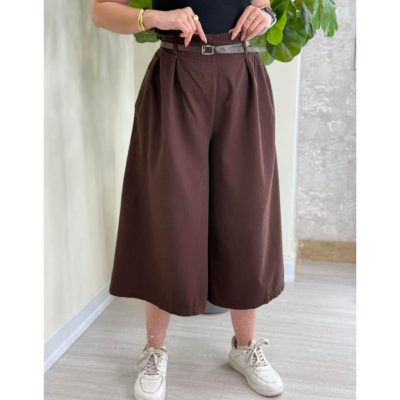 دامن شلواری پارچه کتان 4 فصل ملورین