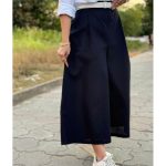 دامن شلواری زنانه خنک لینن داکرون ملورین