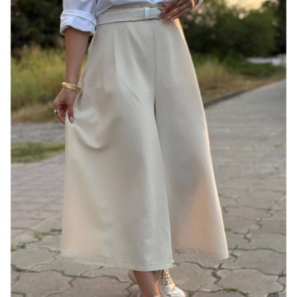 دامن شلواری زنانه خنک لینن داکرون ملورین