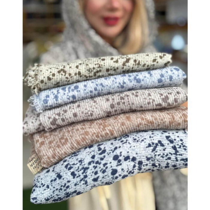 شال پلیسه نخی خنک ملورین