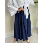 دامن لینن بندی زنانه