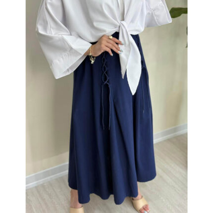 دامن لینن بندی زنانه