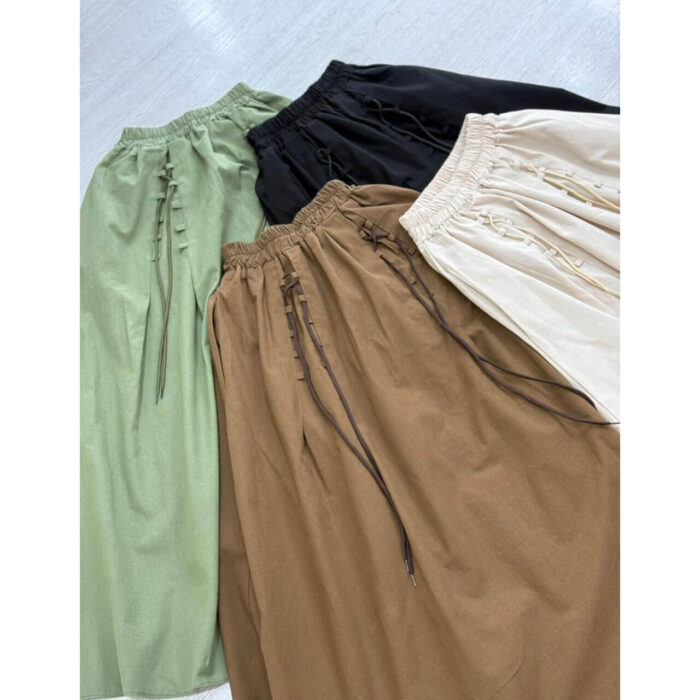 دامن لینن بندی زنانه