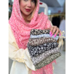 شال طرح پلنگی حریر ملورین