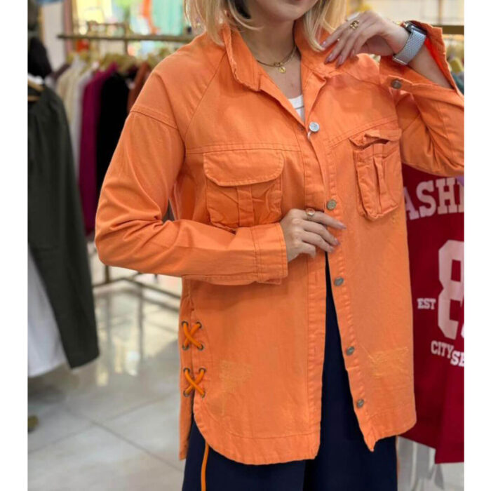 مانتو کتان بغل بندی زنانه