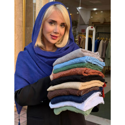 شال نخی دورنقره ای