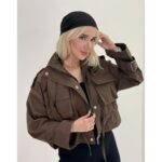 کراپ کت دخترونه کتان